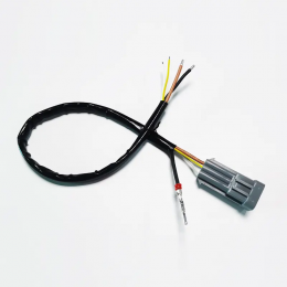 伺服电机插头线3针防水线束可选公母配对插头